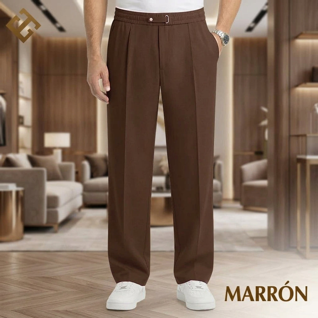 EaseTailor – Pantalones Rectos Elegantes y Elásticos de Máximo Confort