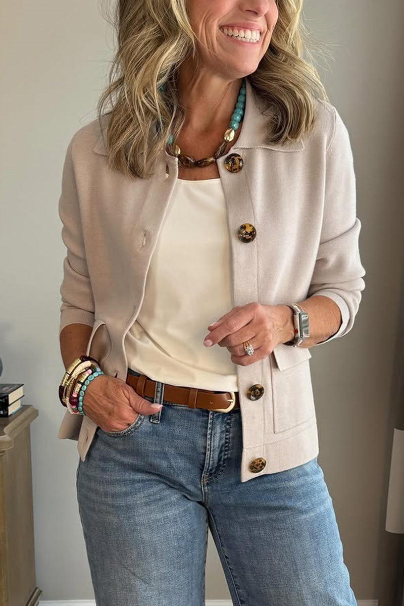 Valeria | Chaqueta Elegante con Solapas y Botones