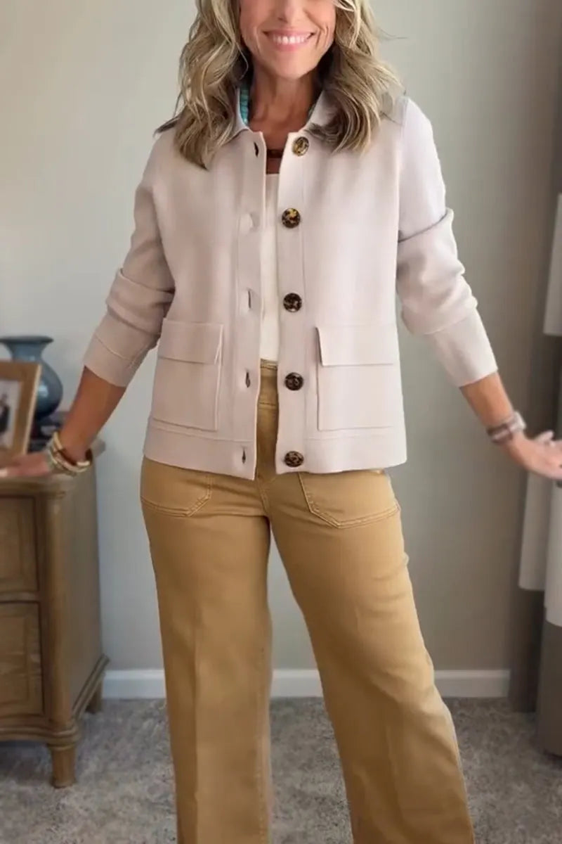 Valeria | Chaqueta Elegante con Solapas y Botones