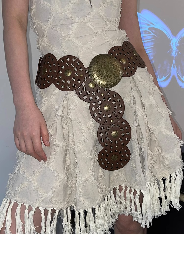 Camila | Cinturón Bohemio Marrón para Mujer