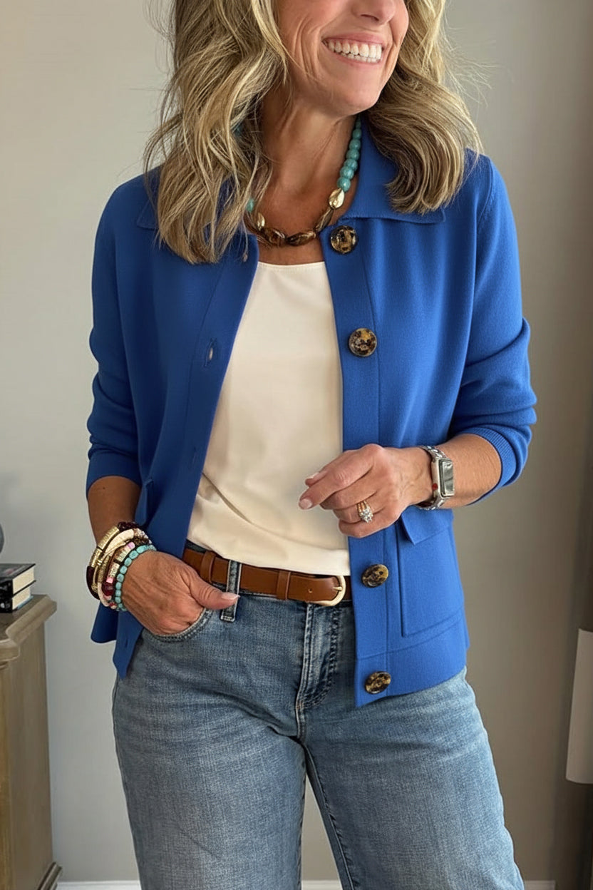 Valeria | Chaqueta Elegante con Solapas y Botones