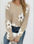 Dalia™ | Jersey de Punto con Flores Bordadas