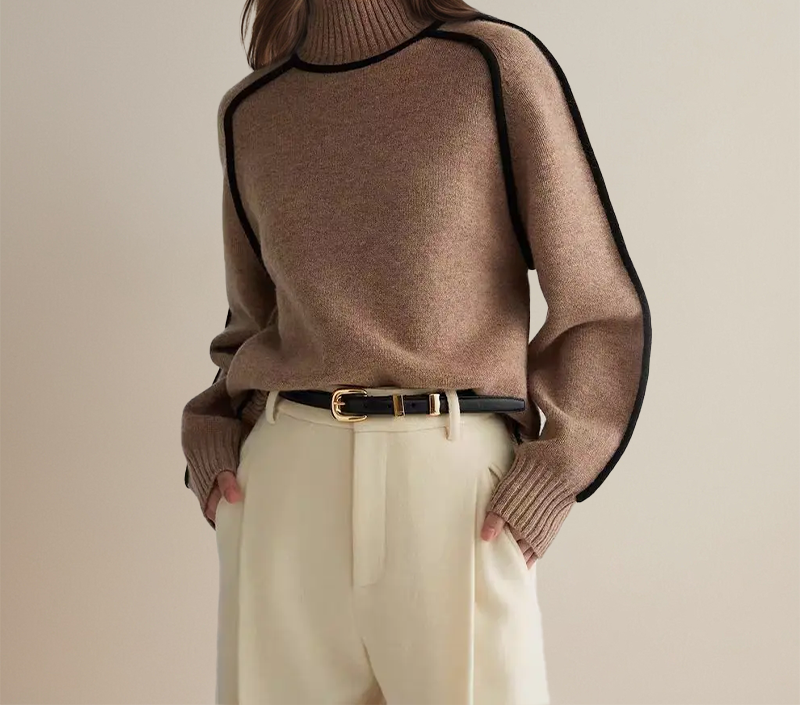 Livia| Jersey Oversize de Cuello Alto