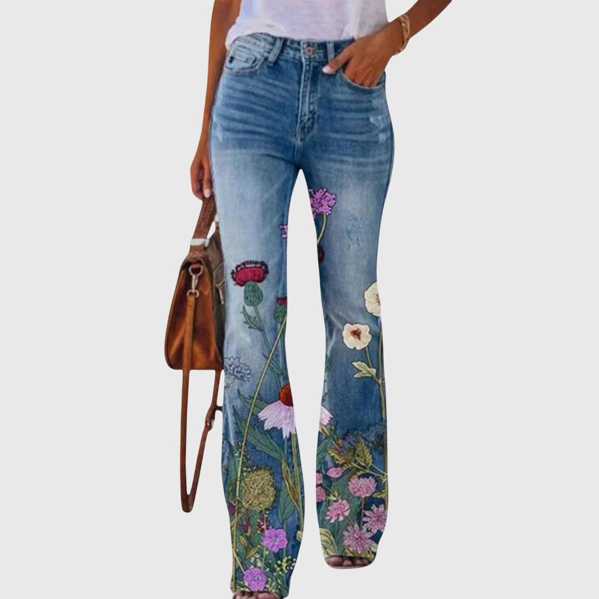 Alessia | Pantalones Florales Elegantes