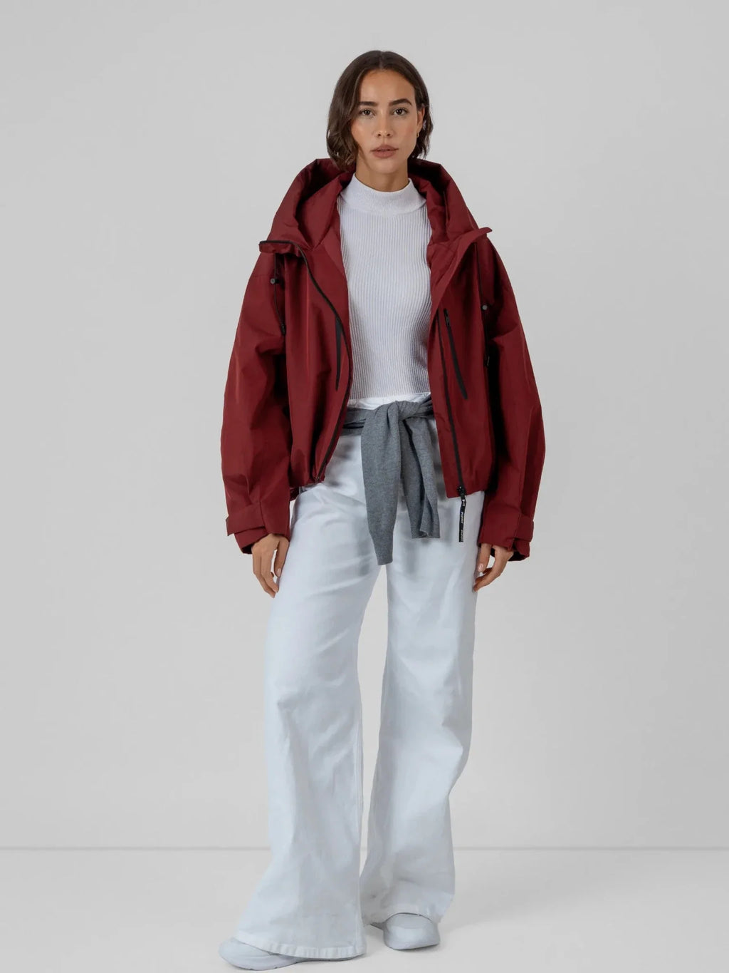 Chaqueta impermeable oversize y de talla única con tecnología STM-TEX™.