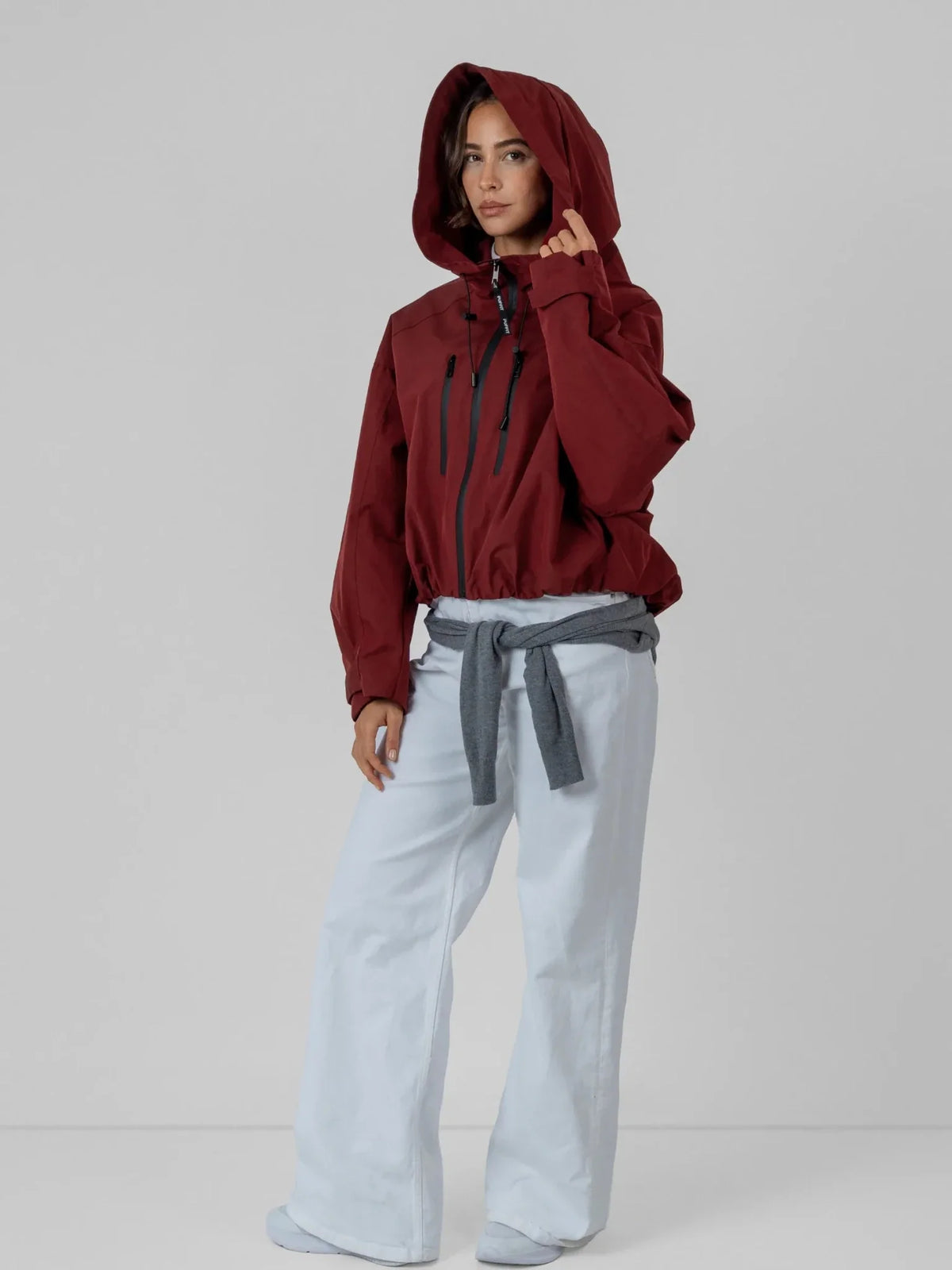 Chaqueta impermeable oversize y de talla única con tecnología STM-TEX™.