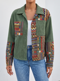 Livia™ | Chaqueta de Pana Patchwork